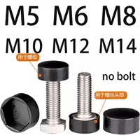 Bolt Nut Cap Cover M5 M6 M8 M10 M12 M14 Car Wheel Dome Protection Exposed Hexagon Plastic Car Tyre Nut Screw Exterior Decoration