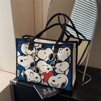 High-appearance Cartoon Snoopy Single-shoulder Bag, Versatile, Large-capacity Commuter Tote for Going Out, Women
