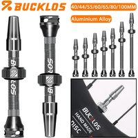AliExpress BUCKLOS 40-100mm Bicycle Tubeless Presta Valve Durable Bike Tubeless Valve Aluminum Alloy Bicycle Presta Valves Bicycle Valves