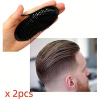 2pcs Multifunctional Pocket Hair Brush Small Light Palm Grip Comb Massage Brush Comb For Man Portable For Home Travel