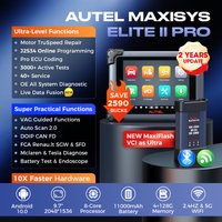 Autel MaxiSYS Elite 2 PRO Scanner Car Diagnostic Tool Elite II PRO Work as MS919 MS909 Ultra Lite Ultra 3000+ Active Tests