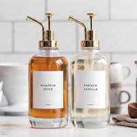 10Pcs Custom Coffee Syrup Labels Minimalist Personalized Kitchen Stickers Waterproof Bar Organization Spices Syrup Pump Decal