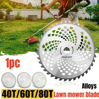 Tête de lame de tondeuse à gazon 40/60/80 dents, disque de tondeuse à bois pour débroussailleuse, pièces de tondeuse à mauvaises herbes de jardin, 1 pièce