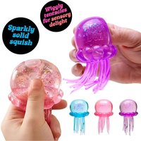 NeeDoh Jelly Hops Octopus Fidget Toy, Waterproof Squishy Sensory Toy, Safe Stress Relief Play Toy for Kids Boys & Girls