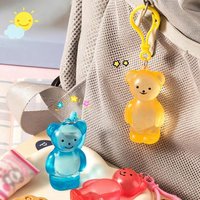 Bear Mochi Toy Jelly Candy Squeeze Fidget Soft Anti Stress Ball Keychain Bag Charm Pendant Kids Surprise Gift