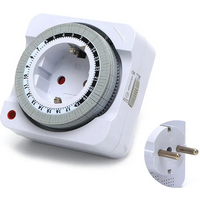 AliExpress Other EU Plug 24-Hour Mechanical Timer Switch Smart Countdown Indoor Socket Automatic Power-Off Cycle Timing Switch