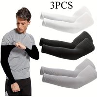 AliExpress NONE 3 Pairs Cooling Arm Sleeves | Breathable Elastic Quick-Dry Fabric, Ideal for Summer for Sports And Cycling