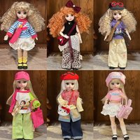 30cm 1/6 Fashion Girls Dress Up Doll Movable 20 Joints Cute Sweet Face Festival Gift with Clothes Shoes BJD Princess Doll Toy