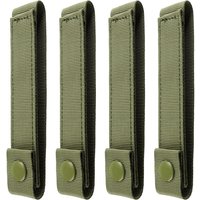 4pcs Outdoor Molle Strap 6 inch Tactical Molle Strap Molle Webbing Straps Attachment Snap Strap Nylon Thumb Snap Straps