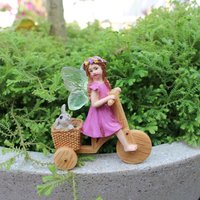 Crafts Resin Fairy Garden Figurines Cute Waterproof Fairy Statue Funny Creative Miniature Sculptures Flower Pot