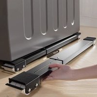 Retractable Refrigerator Base With Wheels Adjustable Stand For Washing Machine Anti-Vibration Heavy-Duty Load-Bearing Rack