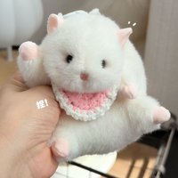 New Products In Stock Kawaii Golden Bear Little Hamster Plush Toy Cartoon Cute Pet Keychain Bag Pendant Festival Surprise Gift
