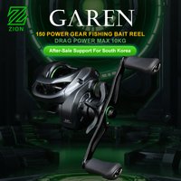 ZION GAREN 150PG Power Gear Fishing Bait Reel 10kg MAX Drag 5.0:1 Magnetic Braking System 5+1Bearing 185g Saltwater Fishing Reel
