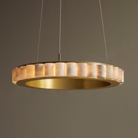 LED Luxury Marble Golden Black Lustre Hanging Lamp Chandelier Lighting Suspension Luminaire Lampen For Living Room