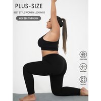 Plus Size Super Soft Sport Leggings For Women No See Through Workout Running Yoga Athletic running Leggings