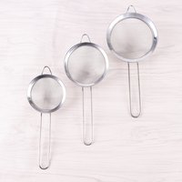 7/8/10/12/14/16/18/20/22cm Optional Kitchen Stainless Steel Flour Tea Strainer Mesh Colander Sieve Filter Sifter