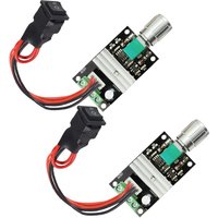 2 Pack 6V 12V 24V 28V 3A 80W 1203BB DC Motor Speed Controller PWM Speed Adjustable Reversible Motor Driver Switch Reversing