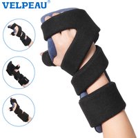 VELPEAU Hand Splint Adjustable for Carpal Tunnel Syndrome, Sprain and Arthritis, Wrist Brace Immobilizer Fixs Finger in Stroke