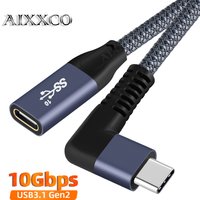 USB 3.1 Cable 10Gbps Extension Cable Type C to C PD 100W 5A Fast Charging Cable For MacBook Pro 4K 60Hz Video Cable