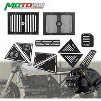 MOTO4U For BMW K75 K100 K 100 Cafe Racer Motorcycle Radiator Mesh Engine Injector Guard Badge Cover Scrambler Side Cowl Fairing