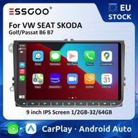 ESSGOO Carplay Car Intelligent Systems Android Auto 9" Car Radio for Passat B6 Golf MK5 Autoradio Automotive Multimedia Car Play