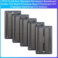 1PCS 5.2x8.9cm Standard Permanent Breadboard Solder Pcb Board Prototype Board Protoboard Diy Prototype Electronics For Arduino