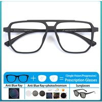 Les lunettes de prescription sont disponibles, pour myopie, Double faisceau, monture surdimensionnée, Anti lumière bleue, photochromique, pour hypermétropie
