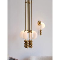 Modern Luxury Ceiling Decoration Pendant Light for Room Villas Dining Table Coffee Table Bedroom Art LED Suspension Chandelier
