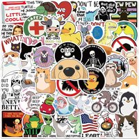 AliExpress NONE 50PCS Funny Snarky Phrase Stickers Meme DIY Decals Planner Laptop Bicycle Guitar Skateboard Car Gift Waterproof Stickers