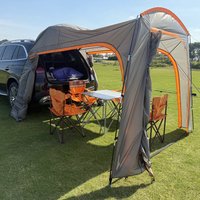 Outdoor Leisure Car Rear Tent SUV Rear Canopy Self-Driving Tour Camping Rain & Sun Protection Car Tent for Travel & Tourism