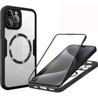 360 Full Protection Screen Protection Clear Case for iPhone 14 15 Pro Max 11 12 13Pro 14Plus 15Plus Car Mount Magnetic Cover