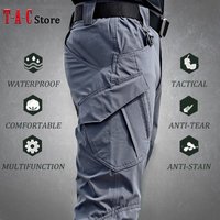 Taktische Cargo Hosen Männer Im Freien Wasserdichte SWAT Kampf Military Camouflage Hose Casual Multi Tasche Männliche Arbeit Jogger