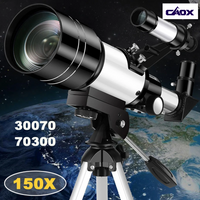 Professional Astronomical Telescope F30070 Monocular 150 Times Zoom HD Night Vision View Moon Star AZM70300 Stargazing