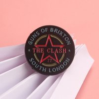 Vintage The Clash Enamel Pin - "Guns of Brixton" Rock Band Brooch Music Merchandisepins