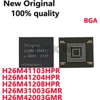 1/PCS New H26M41103HPR H26M42003GMR H26M41204HPR H26M41208HPR H26M31003GMR BGA Font cell phone storage chip In Stock
