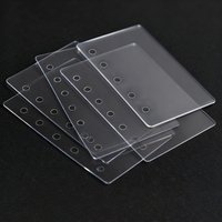A5 A6 A7 M5 2PC Transparent PET Laminated Notebook Replacement Pages DIY Journaling Stickers Single-Sided Laminated Plastic