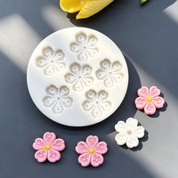 Flower Sakura Silicone Sugarcraft Mold Resin Tools Cupcake Baking Mould Fondant Cake Decorating Tools