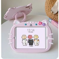 For IPad A16 Generation Child Case for IPad Air 2 3 4 5 10.9 2022 Mini 6 Pro 11 9 8 7th Cute cat Silicone Tablet Protective Case
