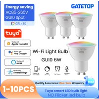 1-10PCS Tuya WiFi GU10 LED Spotlight Smart Light Bulb Dimmable 1-100% Lamps Smart Life App Control Works with Alexa Google image 4
