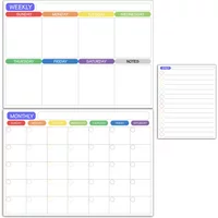 A3 Magnetic Calendar For Fridge Monthly Weekly Planner Calendar Table Dry Erase Whiteboard With Pen Fridge Sticker Message Board