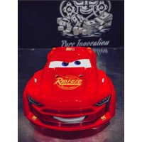 1/8 ARRMA Kraton Lightning McQueen Red Themed Body Shell,Cartoon Style,Stickers Self-Adhesive,Upgrade Parts/McQueen Body Shell