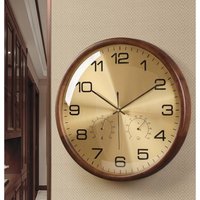 2025 New Vintage European Style Wall Clock Luxury Elegant Quartz Clock Punch-Free Silent Hanging Clock Living Room Home Decor