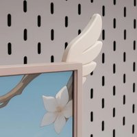 Gifts 3D Printing Monitor Decor Ornament Wing DIY E-sports Room Decor Durable Desktop Wing Decoration