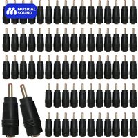 Musical Sound 2/14/100/200 Pieces DC Power Connector Adapter 5.5mm x 2.1mm Female to 3.5mm x 1.35mm Male Plug Jack Adapter