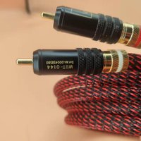 New Canare Hi-fi audio 5N OFC RCA Audio interconnct cable hi-end RCA extension cable with WBT gold plated RCA connector plug