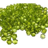 Factory Wholesale 100% Real Natural Hexagonal cut Peridot Shape Gemstone Loose Gems Diy Material for Jewelry