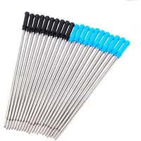 20pcs/lot 11.6cm Special Metal Pen Refills for Roll Ball Pen 0.5mm Ballpoint Pen Rod Signing Pen Refill Office School Stationery