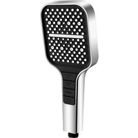 Large Panel High Pressure Saving Water Shower Head 7 Modes Button Adjustment Silicone Spout ABS Material Bathroom Accessories