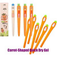 Cute Funny Carrot-Shaped Quick Dry Gel Pens Black Creative Stress Relief Writing Tools for Office School High Value