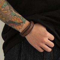 IngeSight.Z 2026 Vintage Simple Multilayer Handmade Leather Bracelet Braided Rope Bracelets Men Ethnic Bangles Jewelry Accessory